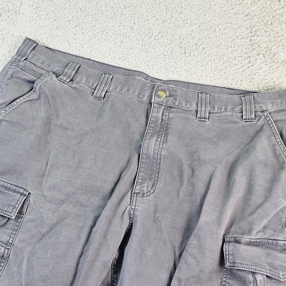 Carhartt Cargo Shorts Mens 44 Gray Rugged Flex Canvas Relaxed Fit 11 Inseam